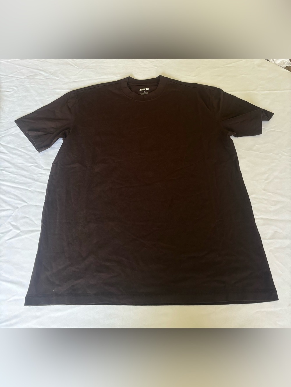 Skims Short Sleeve Cotton Tee Shirt Mens Brown size Medium New